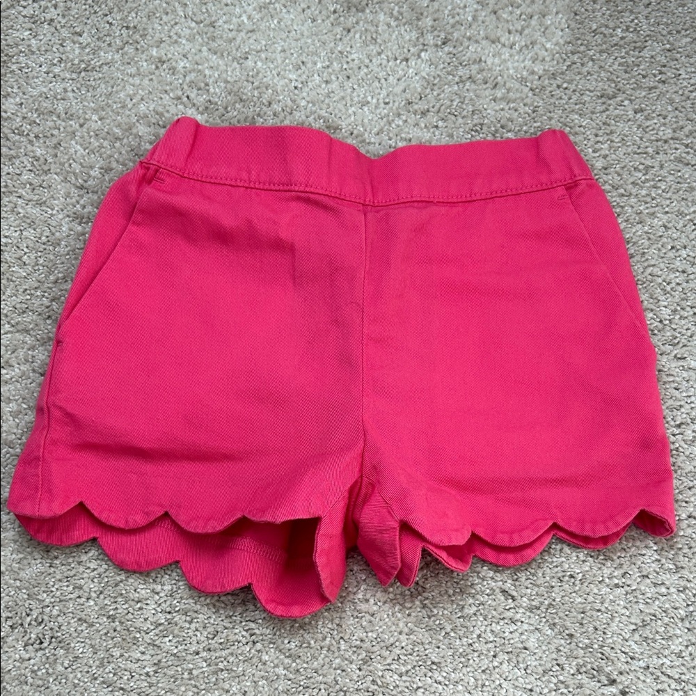 Crew cuts Pink Girl’s Scalloped Shorts